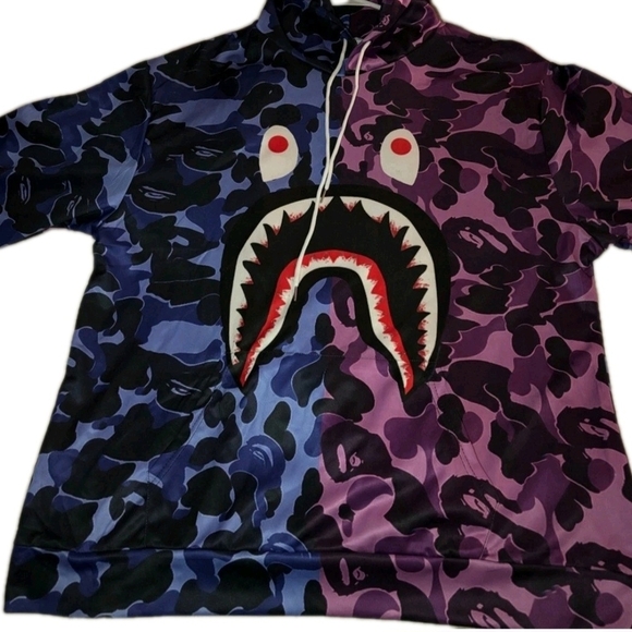 Babe Inspired Blue & Purple Camo Jogging Track Suit Size XL ( 2 PIECE SET) - Picture 2 of 4